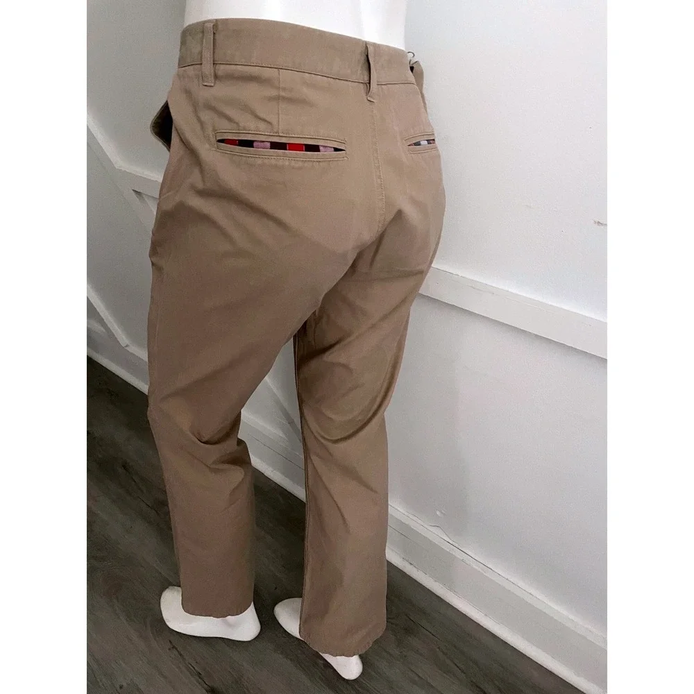 Bonobos Washed Chinos Mens 34x30 Straight Fit Khaki Tan Cotton Pants